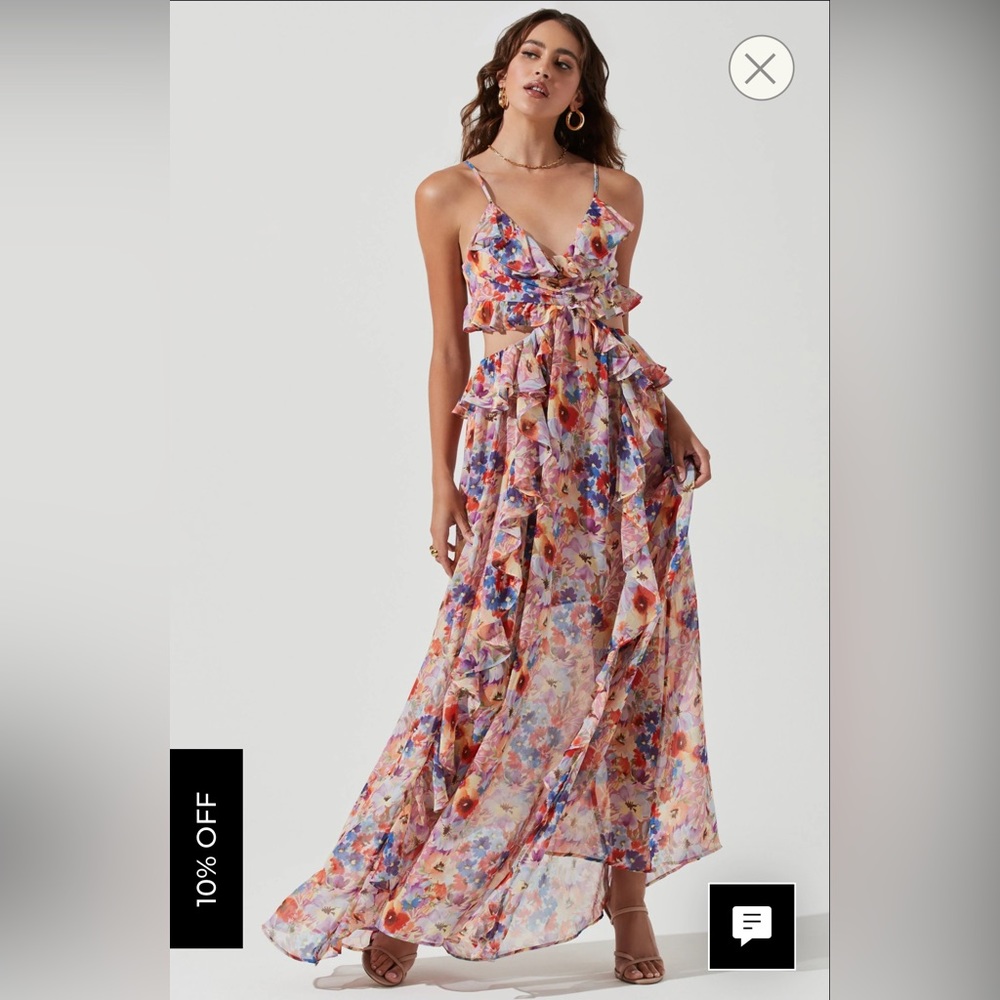 Astr Floral Maxi Dress